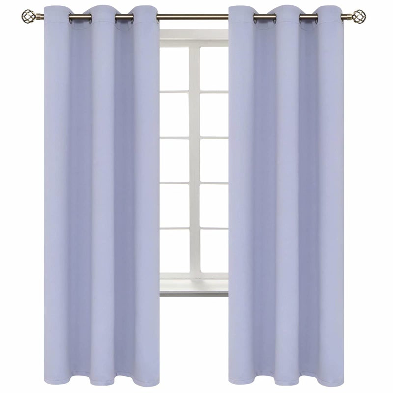 BGment Room Darkening Curtains 72 Inches Long - Grommet Thermal Insulated Drapes Window Treatment Curtains for Bedroom, 2 Panels, 42 x 72 Inch, Lavander - Image 1